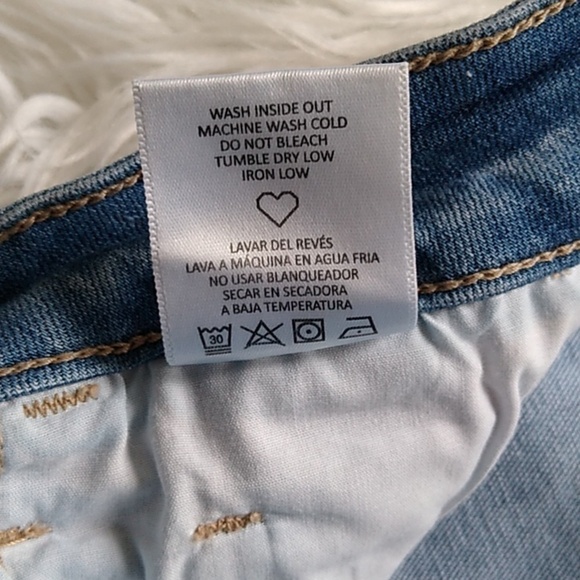 Cello Mid Rise Fringed Hem Crop Skinny Jeans - Picture 10 of 15